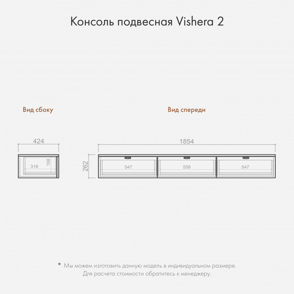 Консоль подвесная Vishera 2 